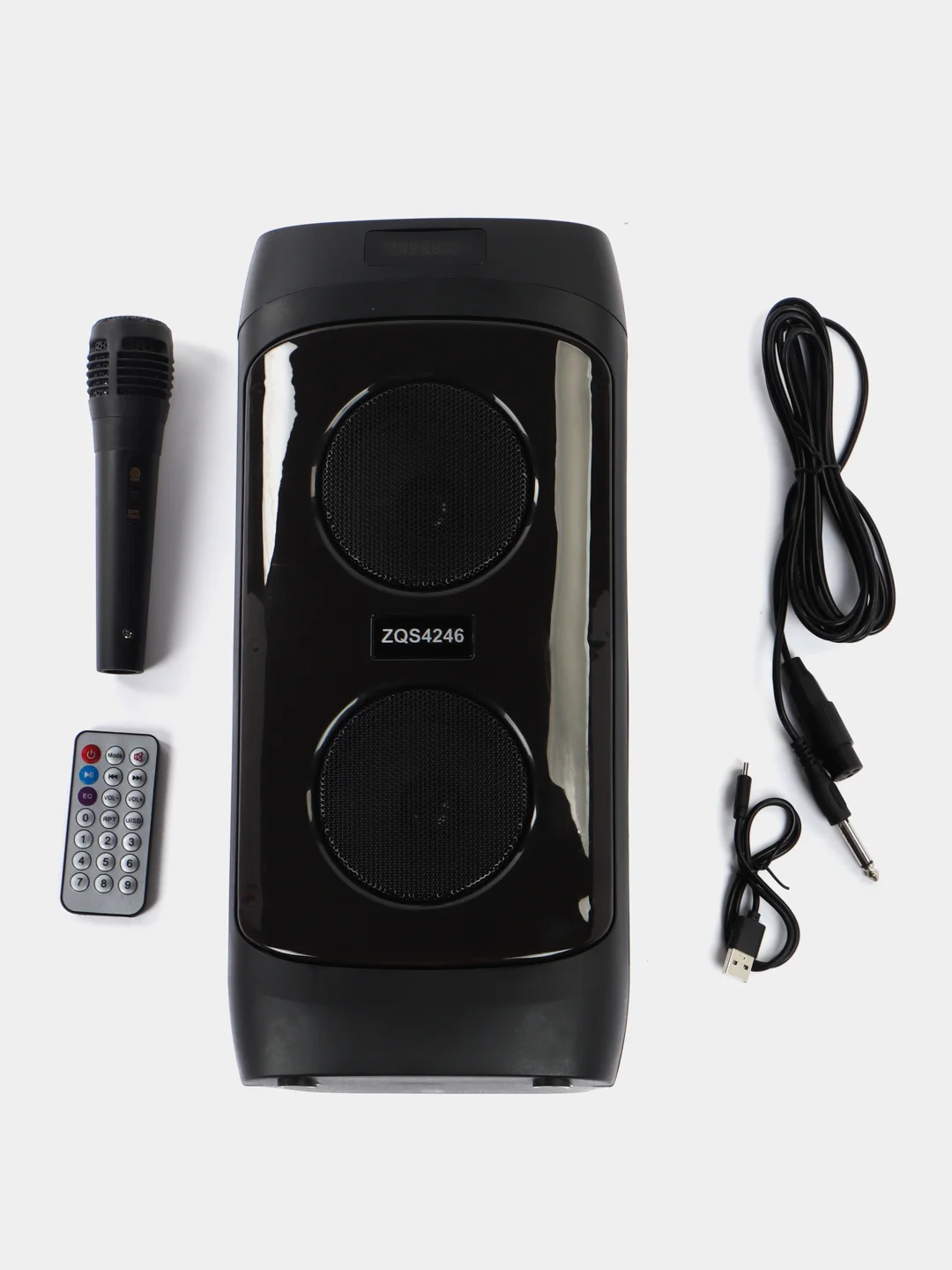 Колонка портативная Bluetooth ZQS 4246 с микрофоном