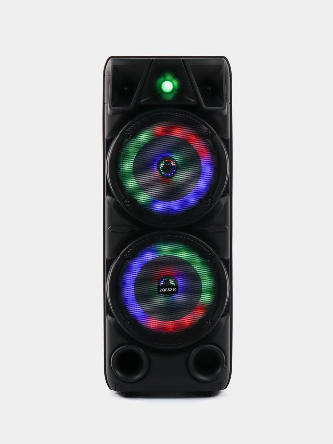 Черный колонка ZQS 8210 беспроводная музыкальная напольная Speaker  с микрофоном