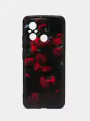 Оранжевый чехол для Xiaomi Redmi 12C, с принтом, с рисунком (Сяоми Редми 12С)