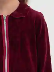 Бордовый халат детский велюровый, Lilians