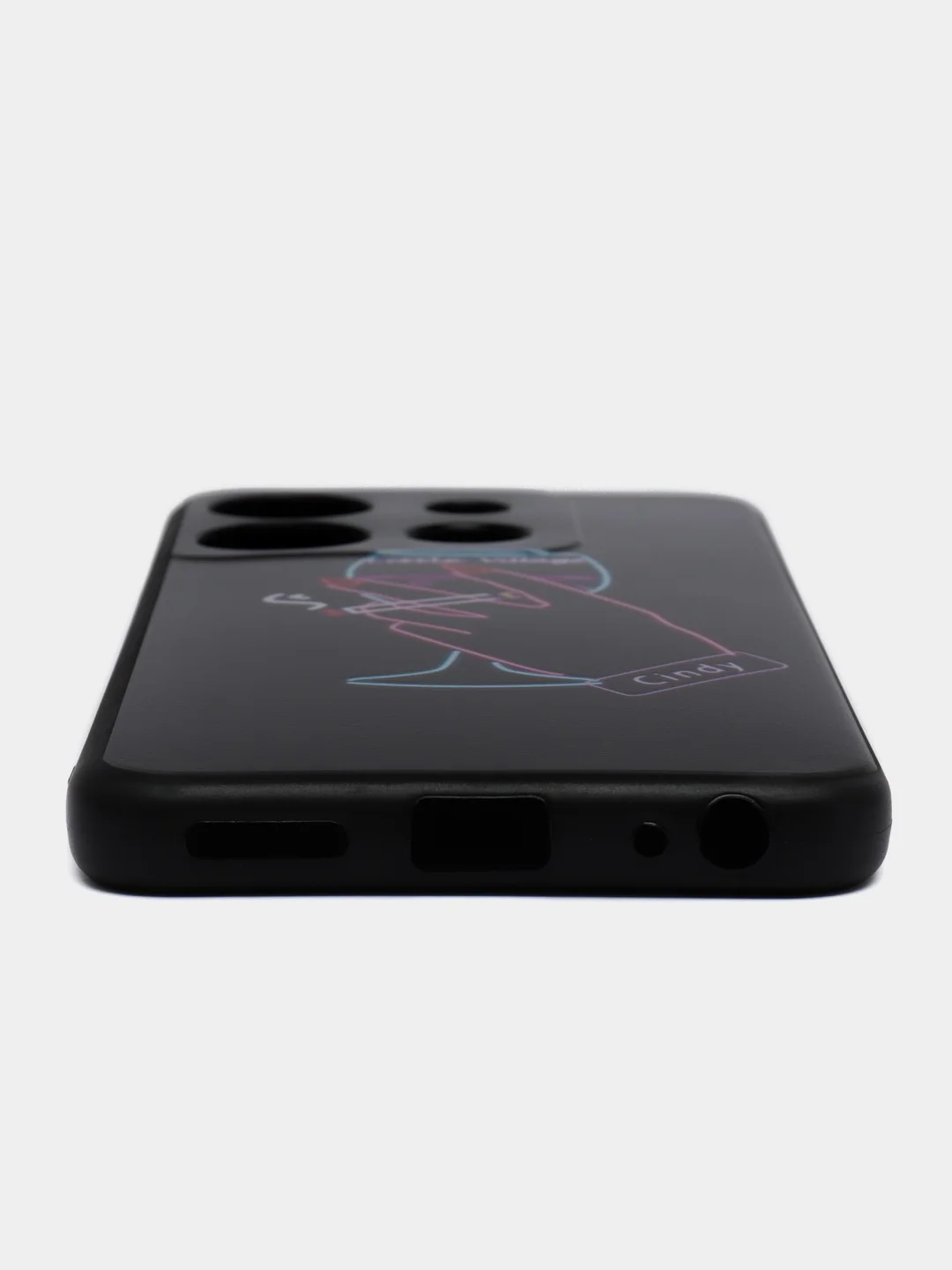 Голубой силиконовый чехол для Tecno Spark Go 2023 / Pop 7 Pro / Pop 7 (Техно Спарк Го 2022 / Поп 7 Про), с принтом, рисунком