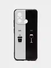 Бирюзовый чехол для Xiaomi Redmi 12C, с принтом, с рисунком (Сяоми Редми 12С)
