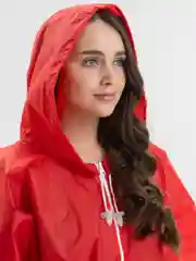 Красный дождевик мужской женский унисекс Rainman Zip, красный