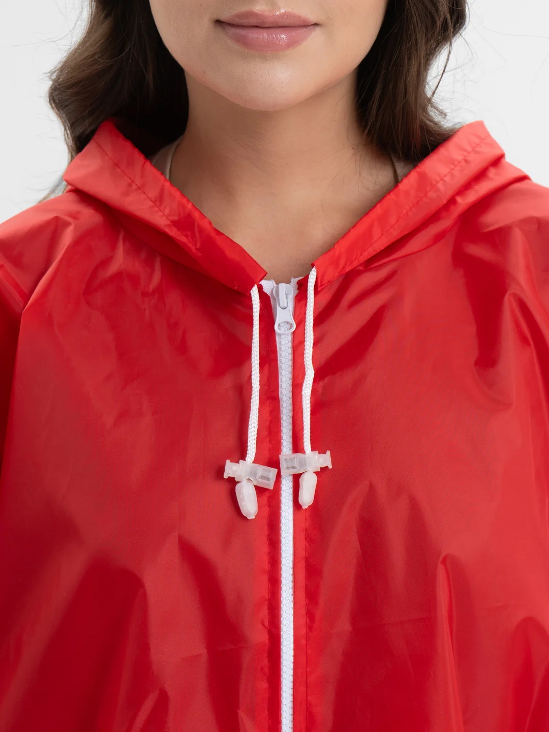 Красный дождевик мужской женский унисекс Rainman Zip, красный