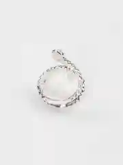 Серебряный кольцо "Змея", на Новый Год, год Змеи