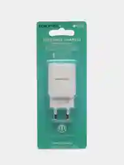 Белый сетевое зарядное устройство Borofone BA20A, с кабелем для iPhone и Android