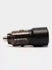 Черный автомобильное зарядное устройство Borofone BZ20A, 65W и 18W