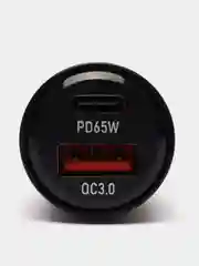 Черный автомобильное зарядное устройство Borofone BZ20A, 65W и 18W