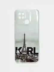 Тёмно-бордовый чехол Xiaomi Redmi 10C, POCO C40, Redmi 9A,  Redmi 9C, Redmi 10A силиконовый с рисунком