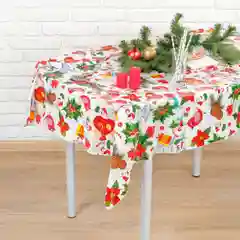 Красный скатерть Новый Год