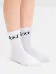 Носки с надписью, высокие, женские, белые, 36-40 размер