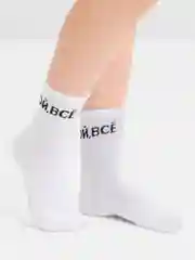 Носки с надписью, высокие, женские, белые, 36-40 размер
