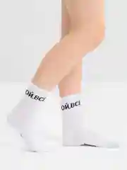Носки с надписью, высокие, женские, белые, 36-40 размер