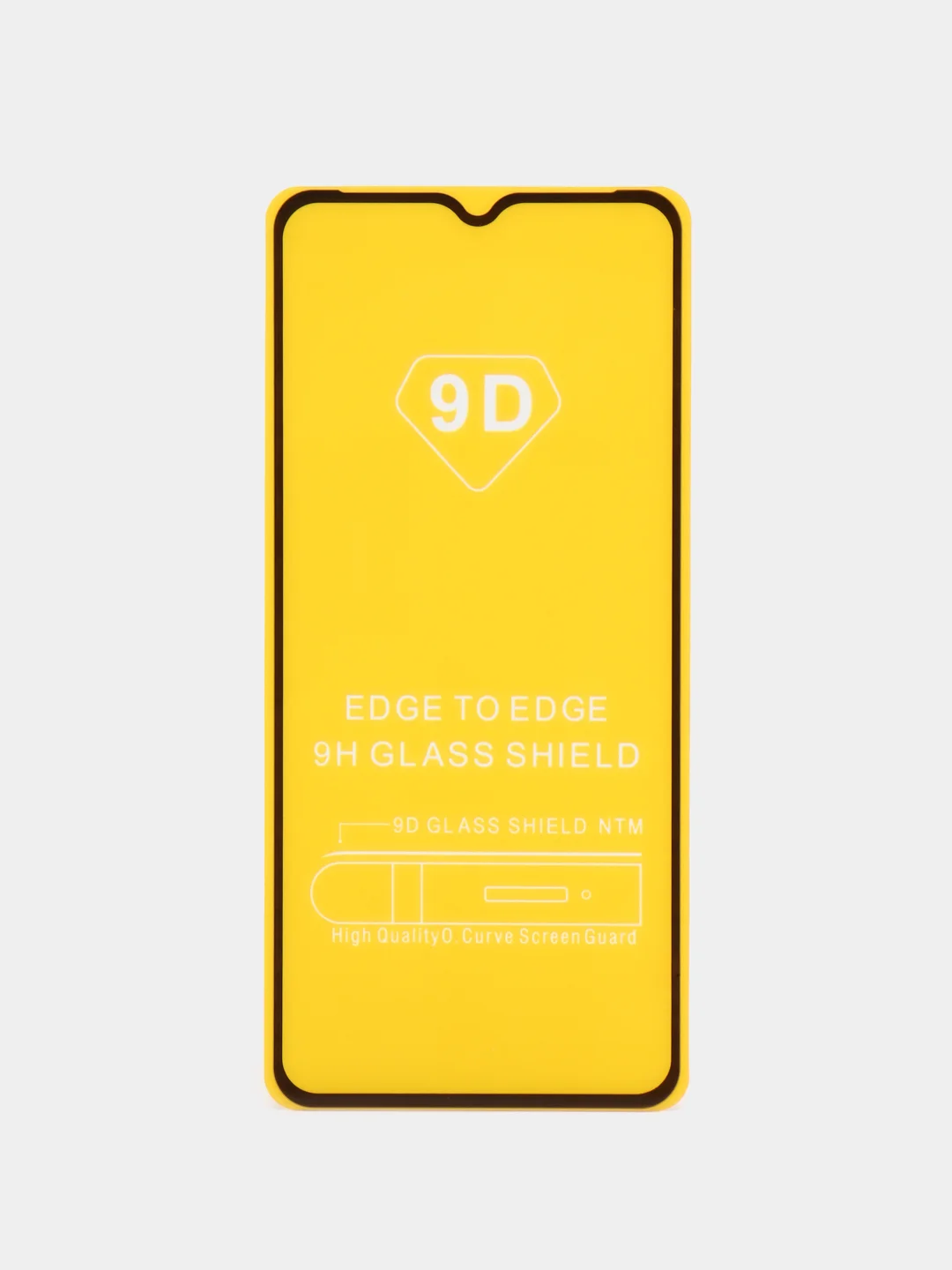 Черный защитное стекло 9D для Itel Vision 5 Plus (Ител Вижен 5 Плюс)