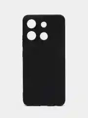 Черный чехол BROSCORP для Infinix Smart 7 HD матовый силиконовый тонкий, бортик вокруг камер