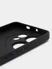 Черный чехол Broscorp для Tecno Camon 20 Premier матовый, силиконовый, тонкий, бортик вокруг камер