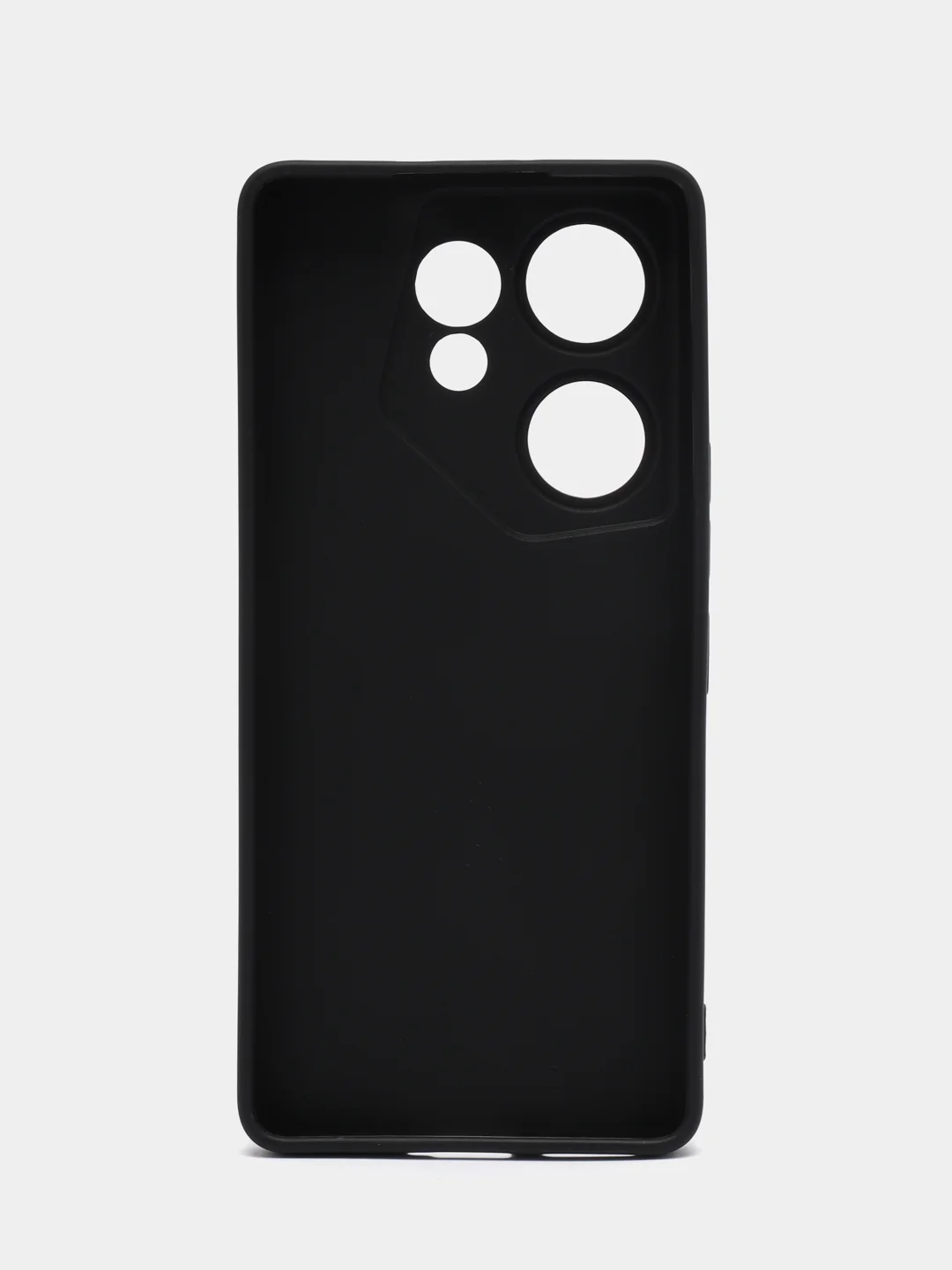 Черный чехол Broscorp для Tecno Camon 20 Premier матовый, силиконовый, тонкий, бортик вокруг камер