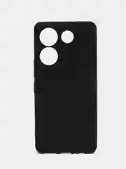 Черный чехол Broscorp для Tecno Camon 20 Pro 5G матовый, силиконовый, тонкий, бортик вокруг камер