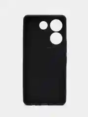 Черный чехол Broscorp для Tecno Camon 20 Pro 5G матовый, силиконовый, тонкий, бортик вокруг камер