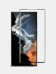 Черный защитное стекло 6D для Samsung Galaxy S23 Ultra (Самсунг С23 Ультра)
