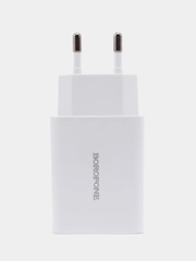 Зарядное устройство Borofone BA21A + кабель Type-C, Micro-USB (QC 3.0, 3A, 18W) для Android