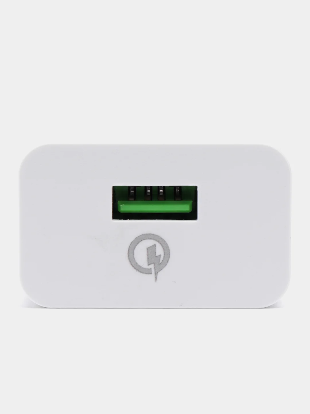 Белый зарядное устройство Borofone BA21A + кабель Type-C, Micro-USB (QC 3.0, 3A, 18W) для Android