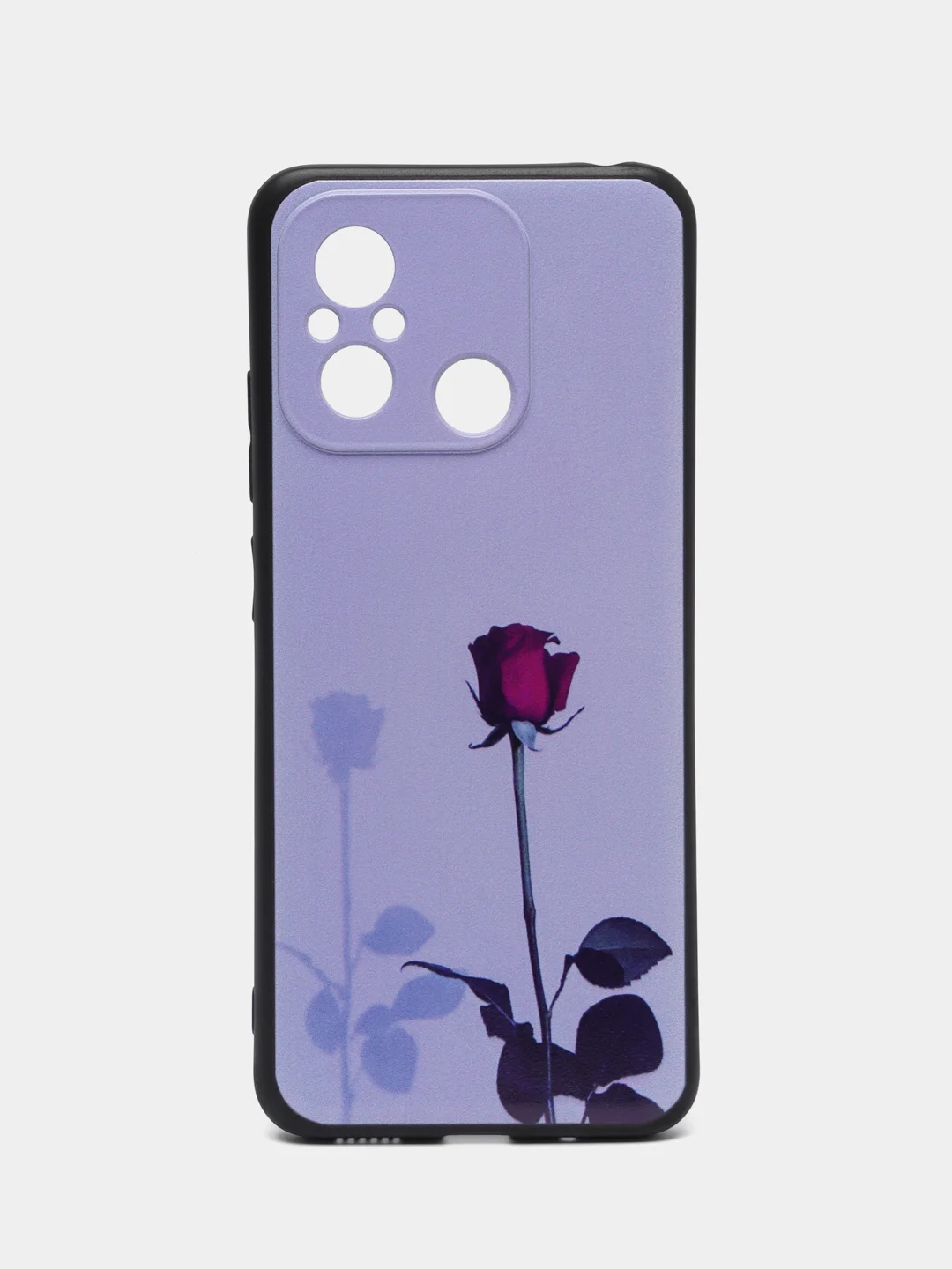 Серебряный чехол для Xiaomi Redmi 12C, с принтом, с рисунком (Сяоми Редми 12С)