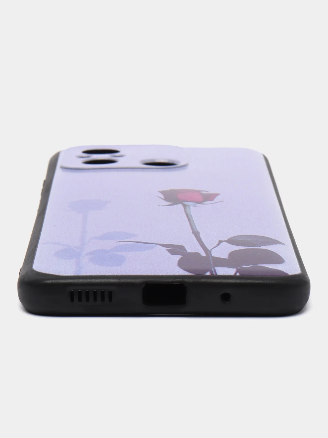 Серебряный чехол для Xiaomi Redmi 12C, с принтом, с рисунком (Сяоми Редми 12С)