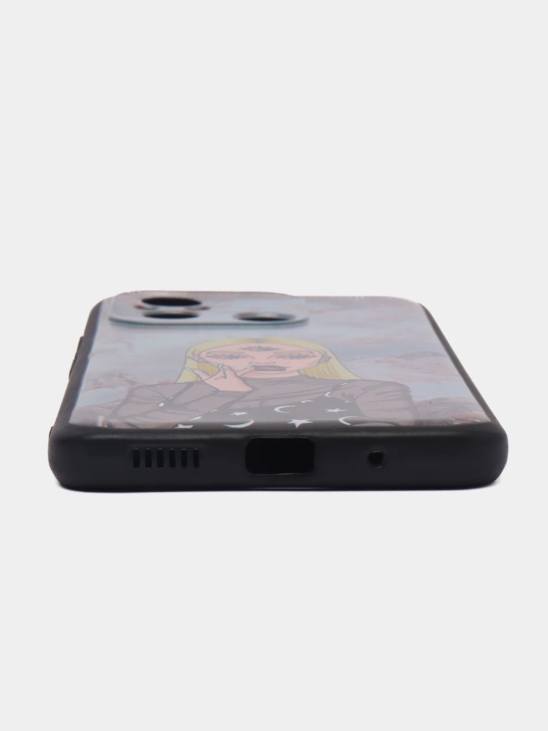 Пудровый чехол для Xiaomi Redmi 12C, с принтом, с рисунком (Сяоми Редми 12С)