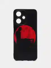 Сиреневый чехол на Infinix Hot 30 Play / Инфиникс Хот 30 Плей прозрачный, с рисунком, защита камеры