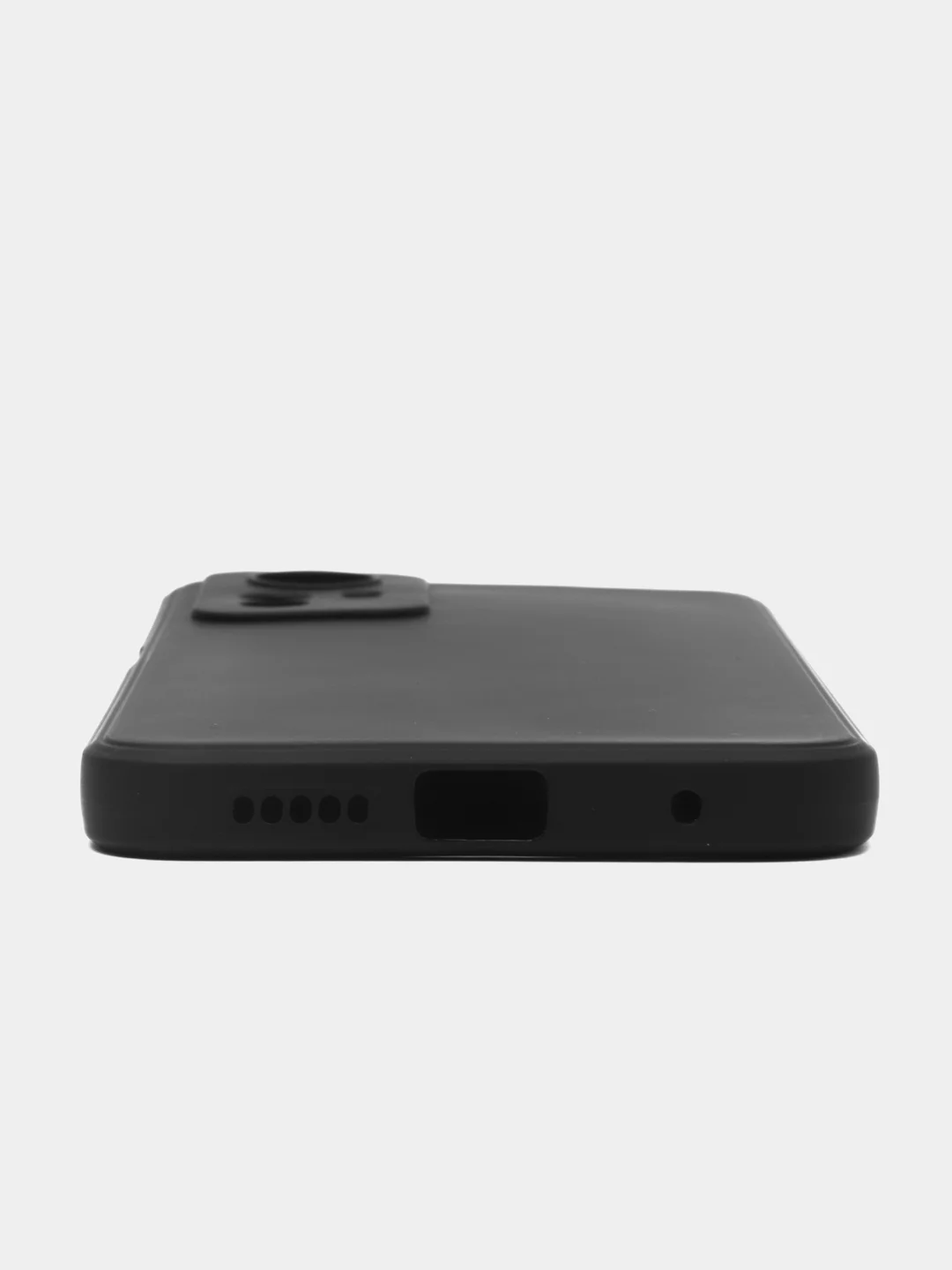 Черный силиконовый чехол для Xiaomi Redmi Note 12S (Сяоми Редми Нот 12С), прозрачный черный