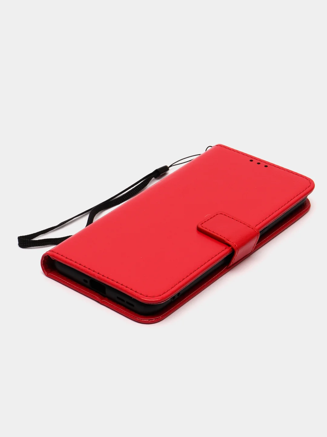 Красный чехол-книжка с магнитной застежкой для OnePlus 10T (Ван Плюс 10Т)