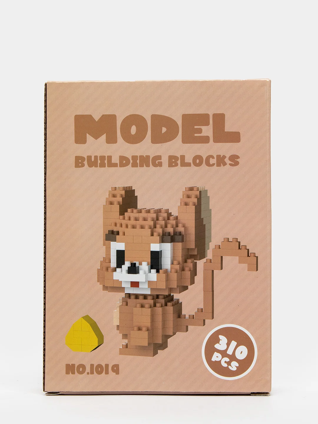 Коричневый детский 3D конструктор, игрушка развивающая