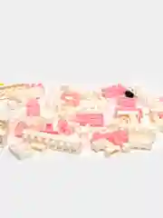 Розовый детский 3D конструктор, игрушка развивающая