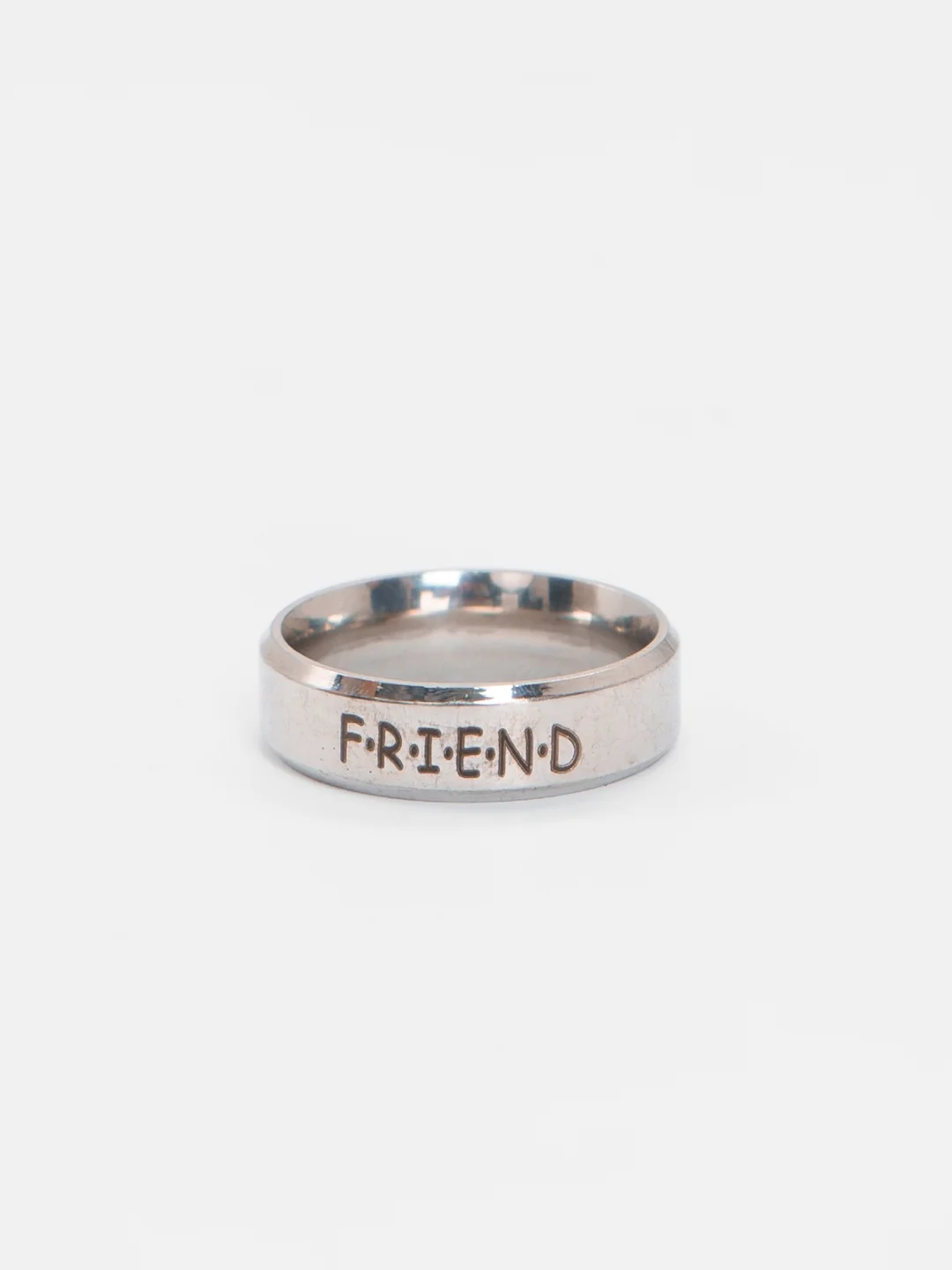 Серый кольцо на Новый Год "Friend", "Друг"
