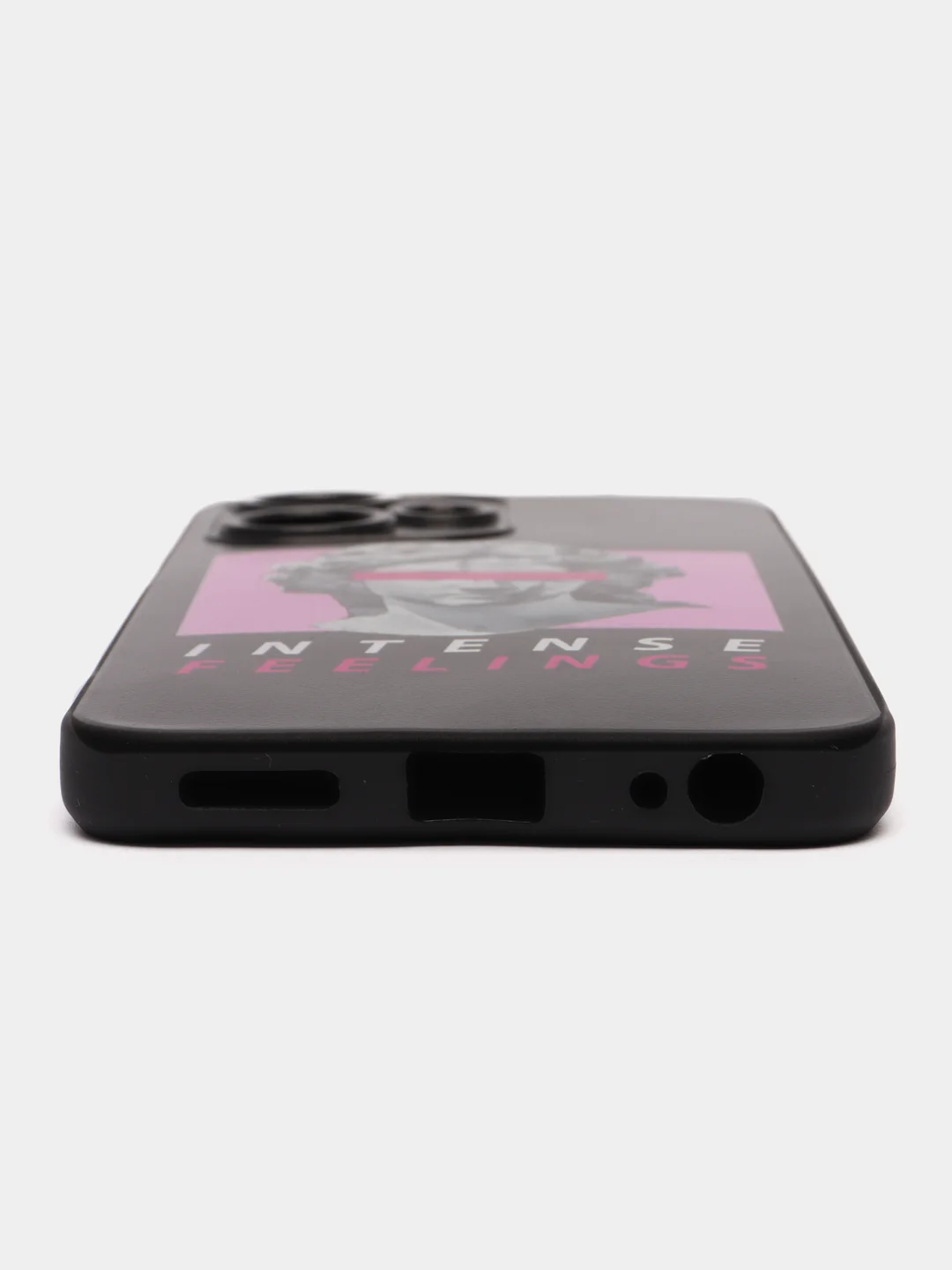 Золотой чехол на Infinix Hot 30 Play / Инфиникс Хот 30 Плей прозрачный, с рисунком, защита камеры