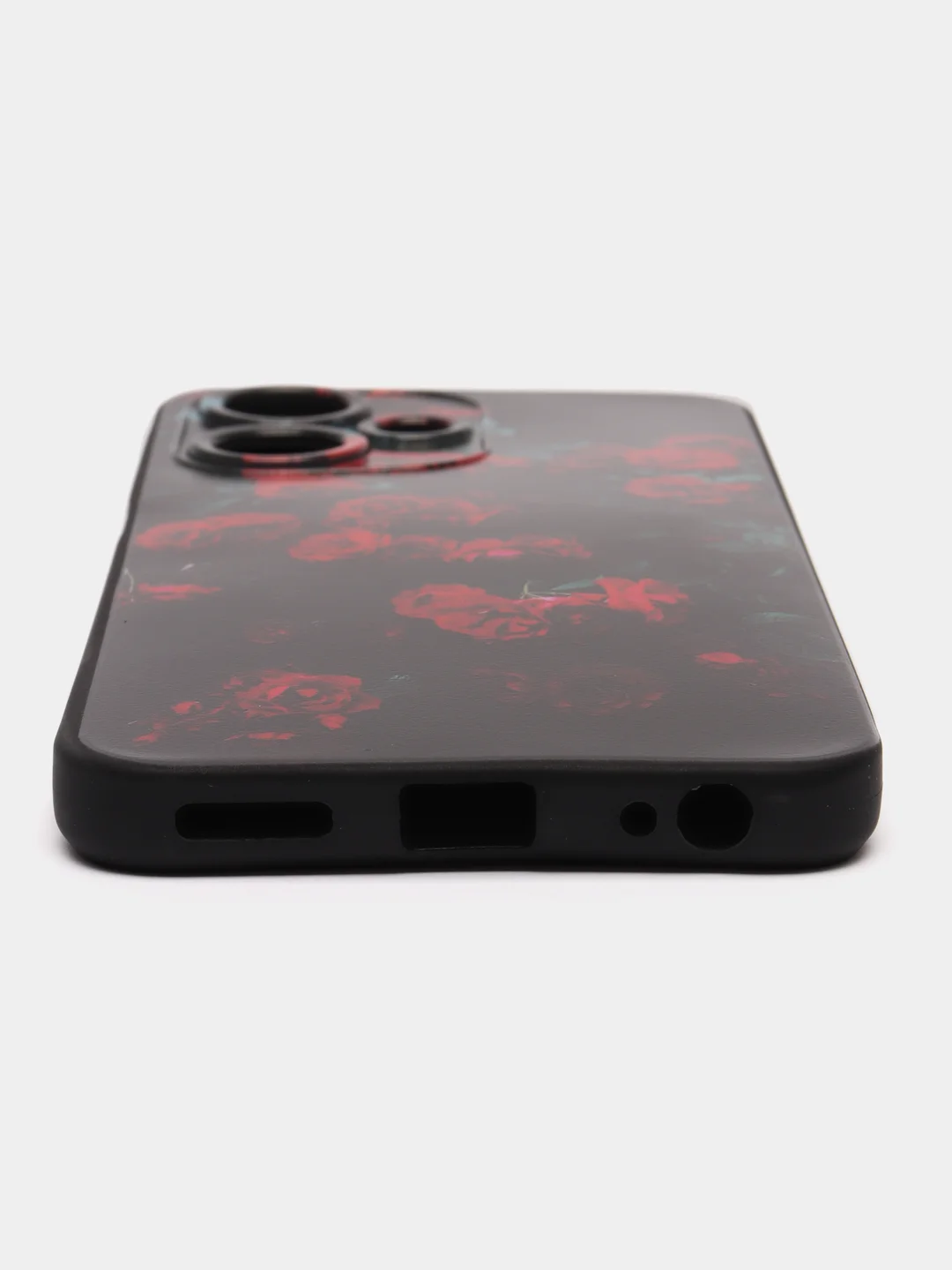 Оранжевый чехол на Infinix Hot 30 Play / Инфиникс Хот 30 Плей прозрачный, с рисунком, защита камеры