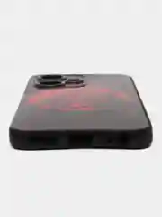 Синий меланж чехол на Infinix Hot 30 Play / Инфиникс Хот 30 Плей прозрачный, с рисунком, защита камеры