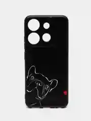 Песочный хаки силиконовый чехол для Tecno Spark Go 2023 / Pop 7 Pro / Pop 7 (Техно Спарк Го 2022 / Поп 7 Про), с принтом, рисунком