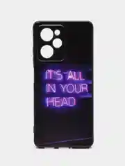 Серый чехол для Xiaomi Poco X5 Pro 5G (Сяоми Поко Х5 Про 5 Джи), с принтом, с рисунком