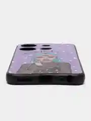 Пурпурный силиконовый чехол для Tecno Spark Go 2023 / Pop 7 Pro / Pop 7 (Техно Спарк Го 2022 / Поп 7 Про), с принтом, рисунком