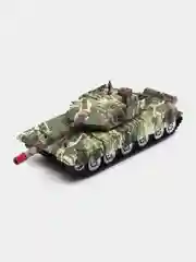 Зелёный хаки танк инерционный, в слюде