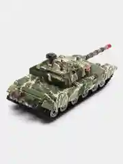 Зелёный хаки танк инерционный, в слюде