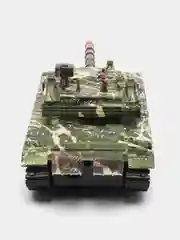 Зелёный хаки танк инерционный, в слюде