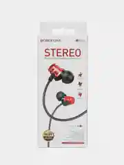 Красный наушники с микрофоном Borofone BM62 3.5 mm Jack