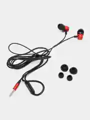 Красный наушники с микрофоном Borofone BM62 3.5 mm Jack