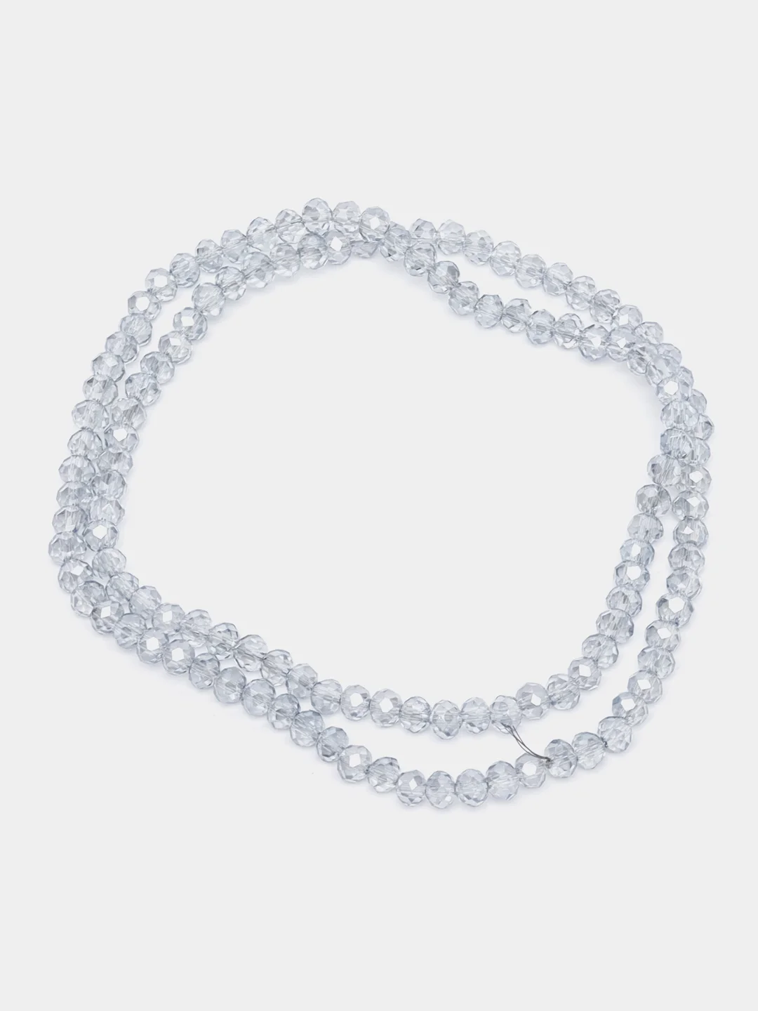 Серый меланж бусины с гранями 4мм