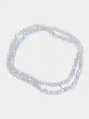 Серый меланж бусины с гранями 4мм