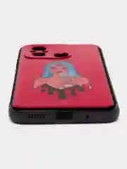 Розовый чехол для Xiaomi Redmi 12C, с принтом, с рисунком (Сяоми Редми 12С)