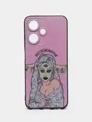 Приглушённый хаки чехол на Infinix Hot 30 Play / Инфиникс Хот 30 Плей прозрачный, с рисунком, защита камеры